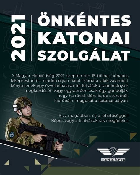 Önkéntes tartalékos plakát