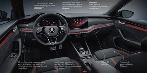 Škoda Octavia RS belső tér