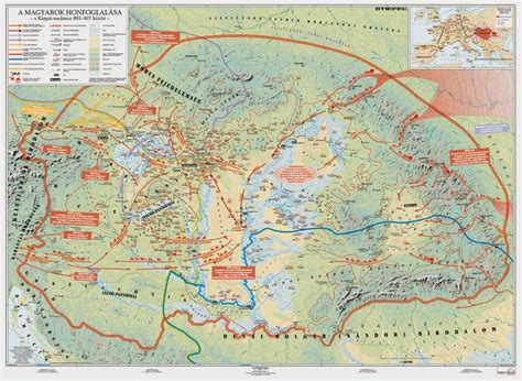A honfoglalás kori Magyarország térképe