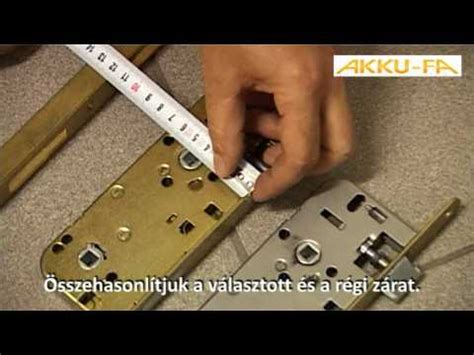 Ajtózár szerelése