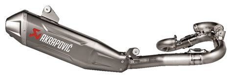 Akrapovic kipufogórendszer motorkerékpáron
