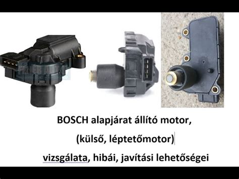 Alapjárati motor hiba jelei