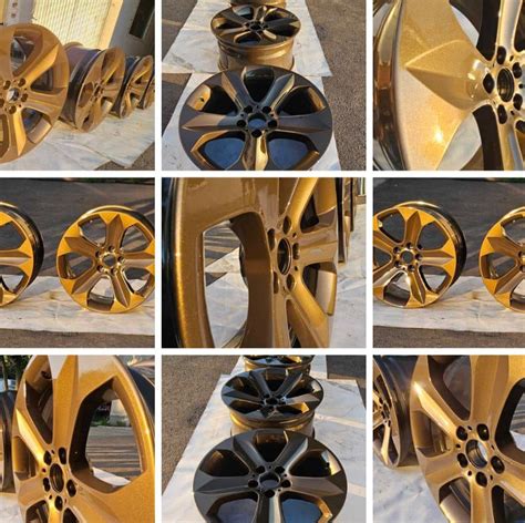 Alu felni homokszórás előtt és után