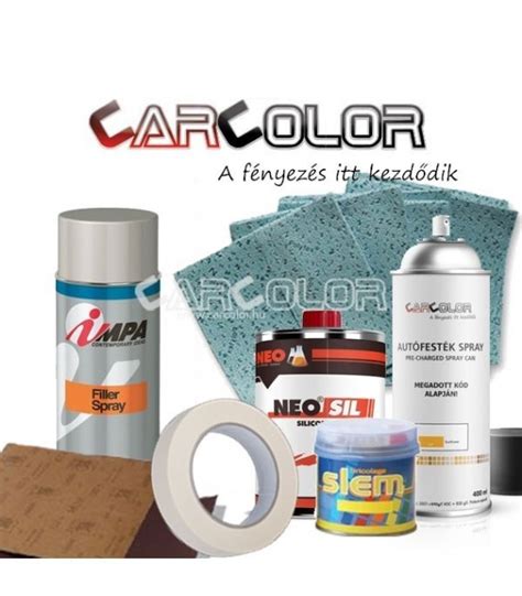 Autófényezés javító szett