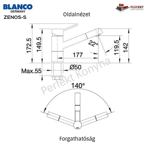 BLANCO kihúzható fejes csaptelep