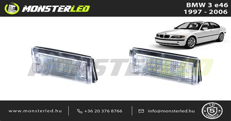 BMW E46 rendszámtábla világítás