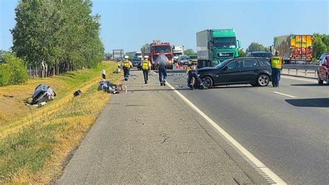 Baleset az M5-ös autópályán