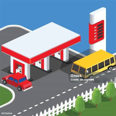 Benzinkút illusztráció