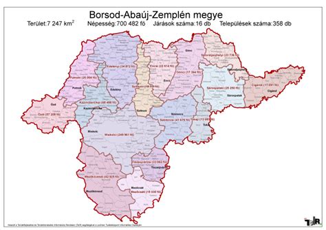 Borsod-Abaúj-Zemplén megye elhelyezkedése Magyarországon