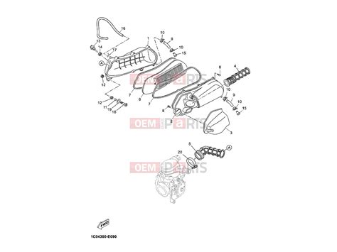 Csónakmotor alkatrész robbantott ábra