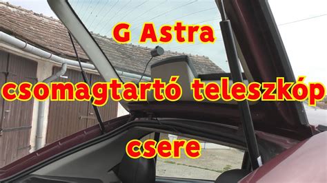 Csomagtér teleszkóp csere