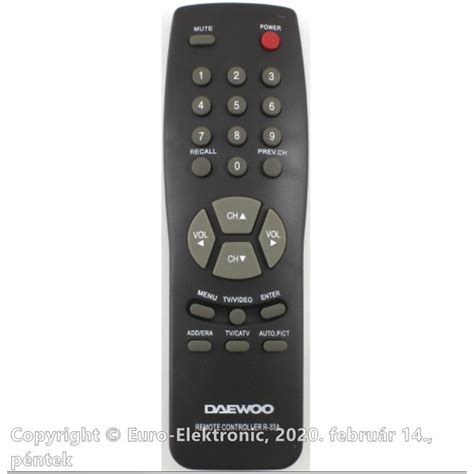 Daewoo TV távirányító