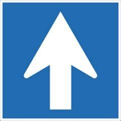 Egyirányú utca tábla