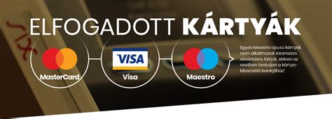 Elfogadott kártyatípusok