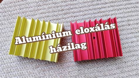 Eloxálás folyamata