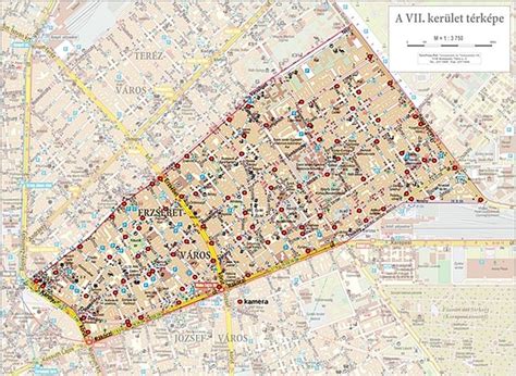 Erzsébetváros térképe