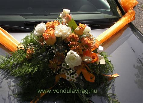 Esküvői autó dekoráció