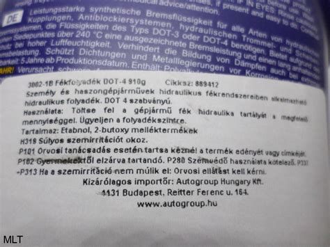 Fékolaj fontossága