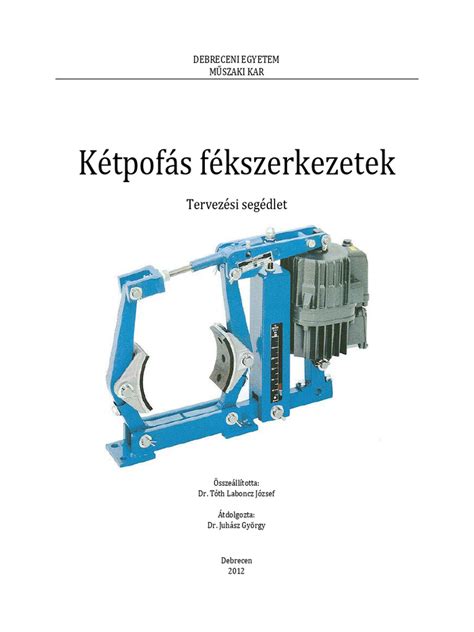 Fékpofák ellenőrzése