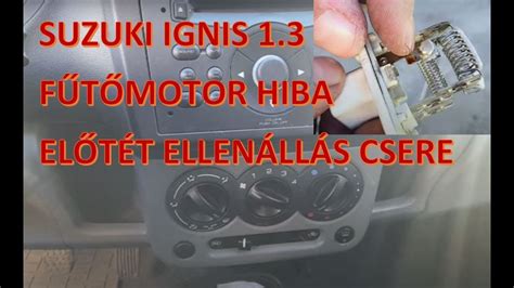 Fűtőmotor előtét ellenállás