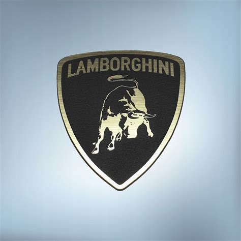 Fekete-fehér Lamborghini embléma