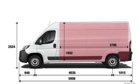 Fiat Ducato L3H2 raktér méret