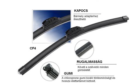 Flat ablaktörlő lapát