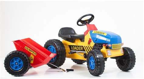 G21 Classic Lábbal Hajtós Traktor Utánfutóval