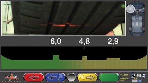 Gumiabroncs profilmélység mérése