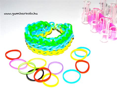 Gumikarkötő készítése csipesszel