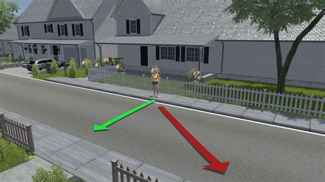 Gyalogos az úttesten