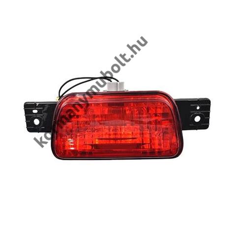 Hátsó ködlámpa be van kapcsolva