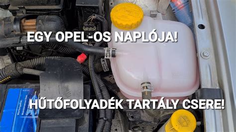 Hűtővíz tartály fedél csere folyamata