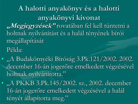 Hegyeshalmi halotti anyakönyv