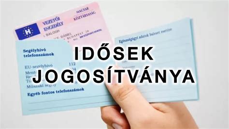 Idősek jogosítványa