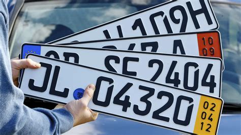 Ideiglenes német rendszám