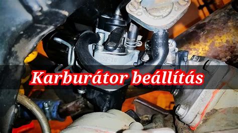 Karburátor beállítás
