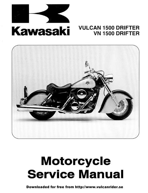Kawasaki VN Drifter service manual