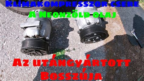 Klímakompresszor csere lépései