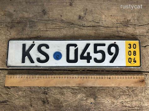 Korrodált rendszám