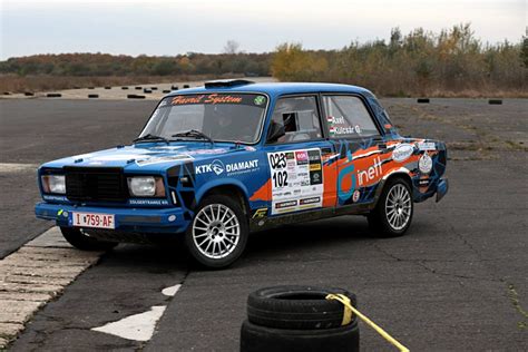 Lada rally autó a versenyen