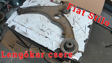 Lengőkar csere folyamata