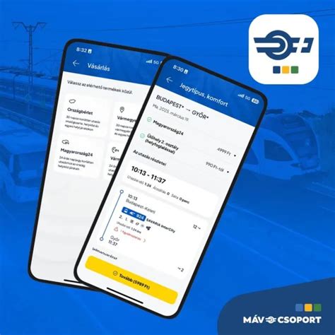 MÁV app használata