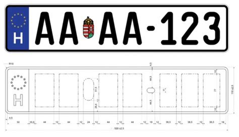 Magyar rendszám formátum