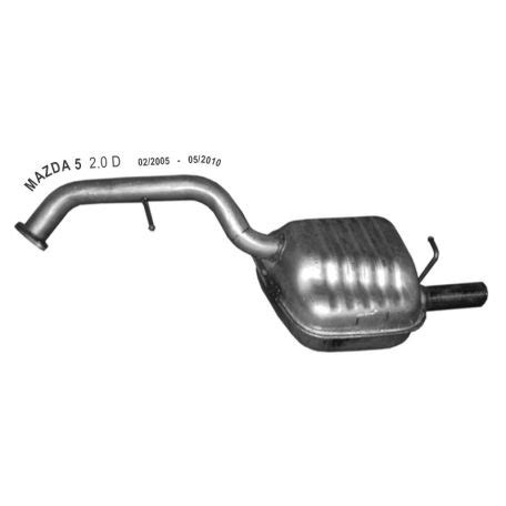 Mazda 2 kipufogódob