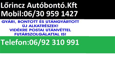 Megabontó Autóbontó