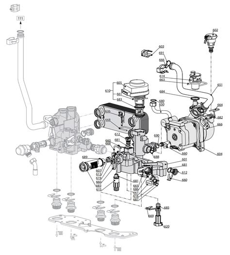 Mercedes W124 robbantott ábra