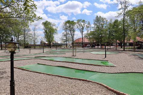 Minigolf pálya elrendezése