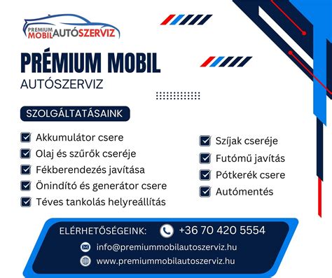 Mobil autószerviz autóval