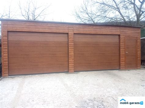 Mobilgarázs fa hatású aranytölgy színben